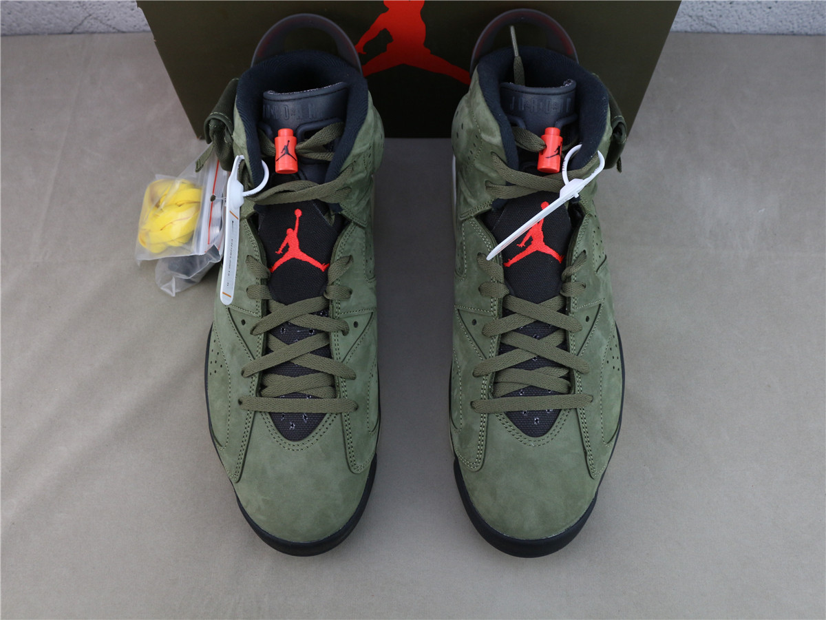 Travis Scott x Air Jordan 6 Medium Olive CN1084-200